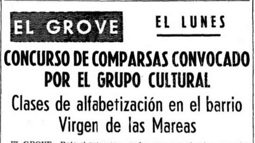 Artículo publicado en FARO DE VIGO el 13 de febrero de 1972, con motivo del primer concurso de comparsas. // FdV