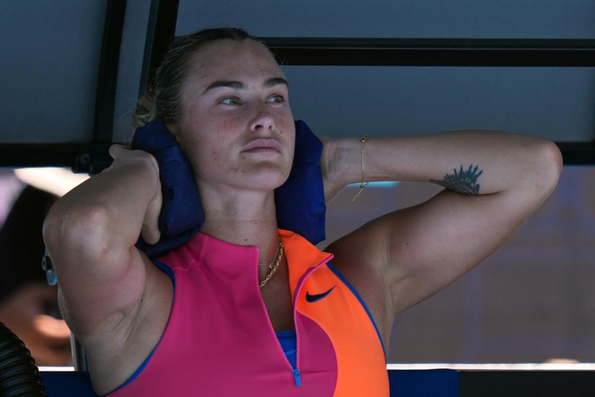 La bielorrusa Aryna Sabalenka, durante el Open de Australia.