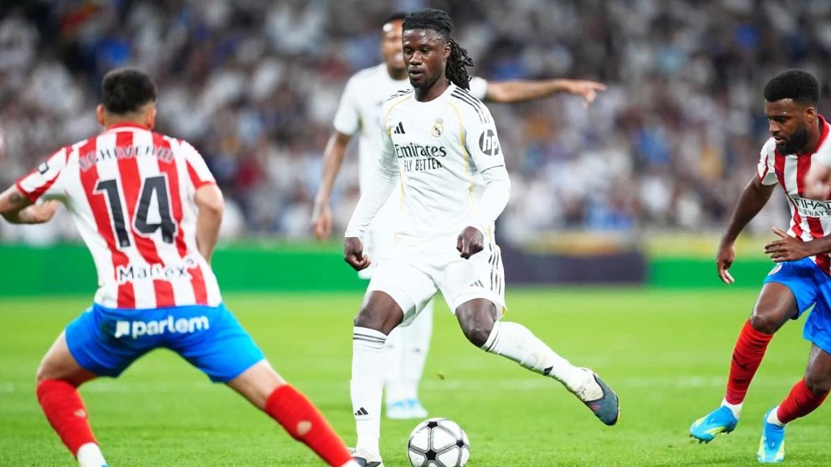Camavinga, en un partido contra el Girona