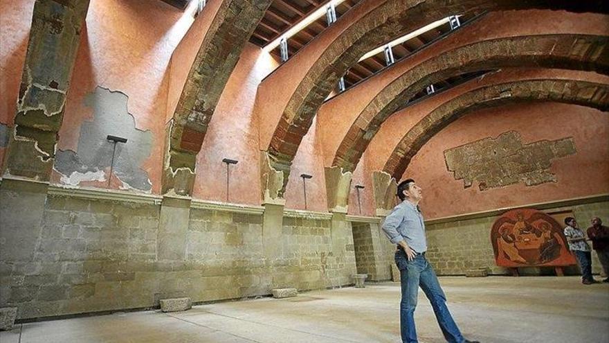 La jueza paraliza el traslado de las pinturas murales al monasterio