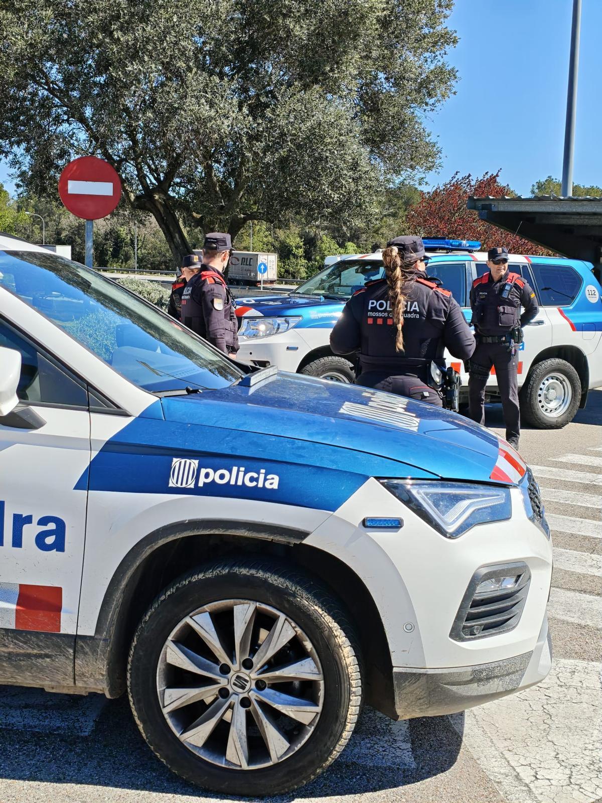 Un moment del control de Garrigàs.