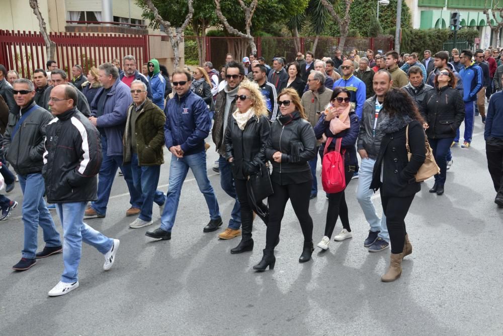 Manifestación en Murcia de los agricultores