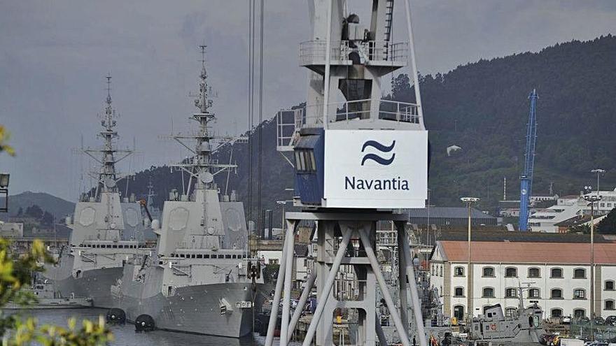 Imagen del astillero de Navantia.