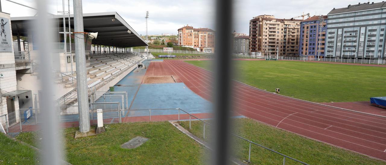 La pista de atletismo &quot;Yago Lamela&quot; de Avilés