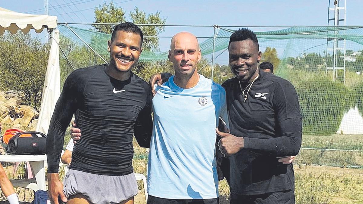 Rondón, Willy Caballero y Kameni, este verano. Los dos primeros estuvieron en la agenda malaguista de este mercado estival.