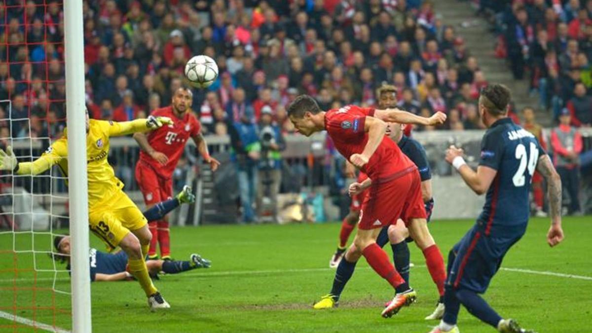 Así marcó Lewandowski el segundo gol del Bayern