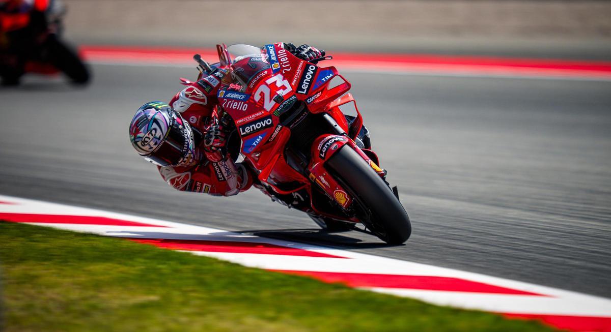 Enea Bastianini (Ducati), claro vencedor, hoy, en Tailandia en la prueba al 'sprint'.