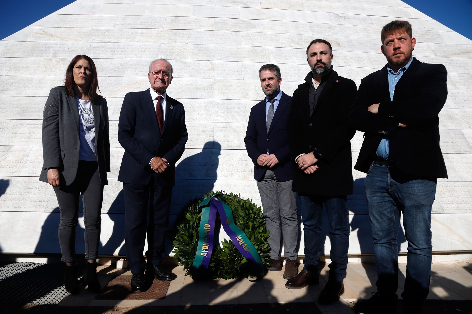 Acto en homenaje a los represaliados durante la Guerra Civil y la dictadura franquista, en el parque de San Rafael.