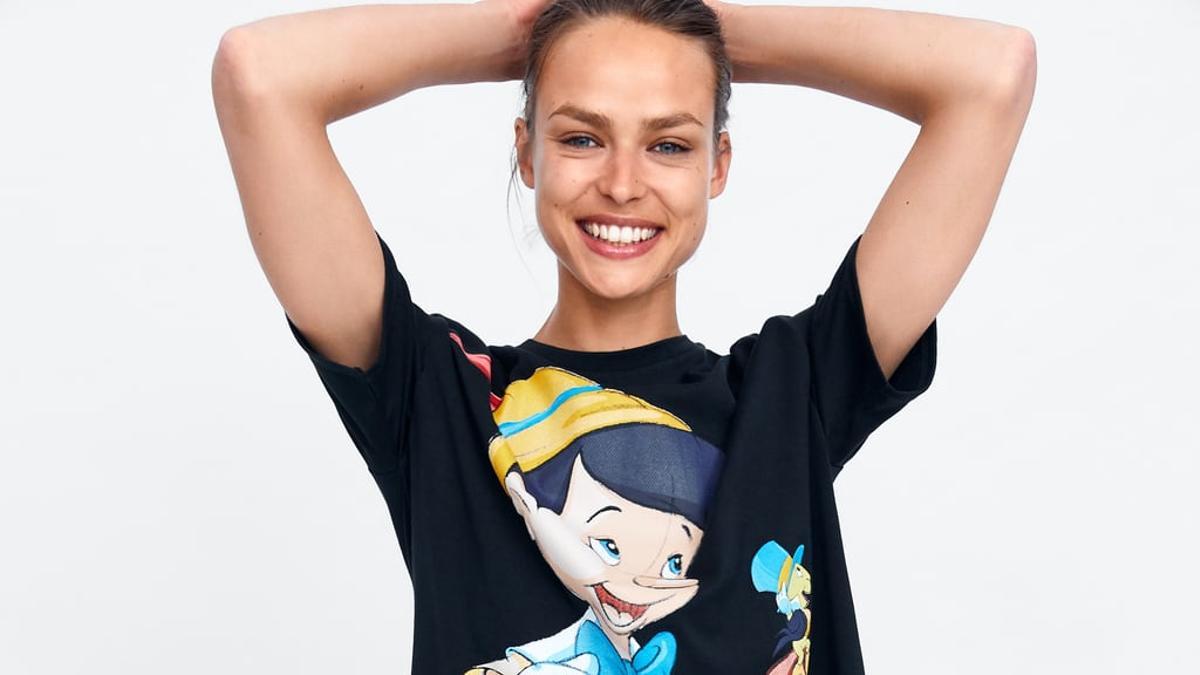 La camiseta de Zara con estampado de Pinocho