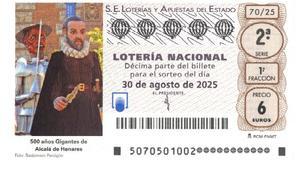 Boleto de la Lotería Nacional del 30 de agosto de 2025