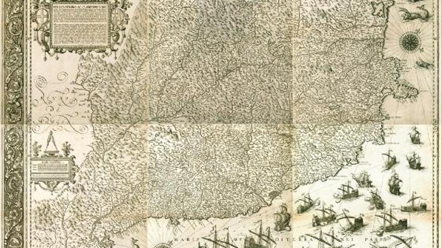 El primer mapa estampat de Catalunya data de l&#039;any 1605. L&#039;únic exemplar conservat es troba a la Biblioteca Nacional de França.