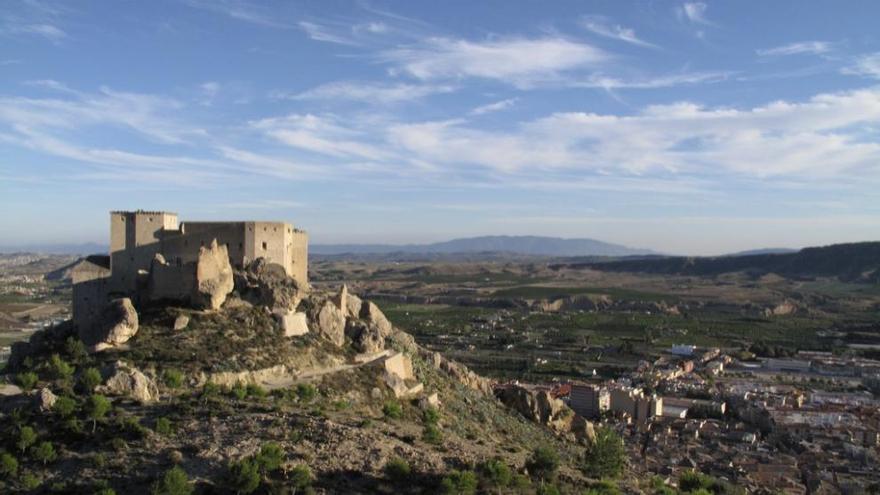 Imagen aérea del castillo de Mula