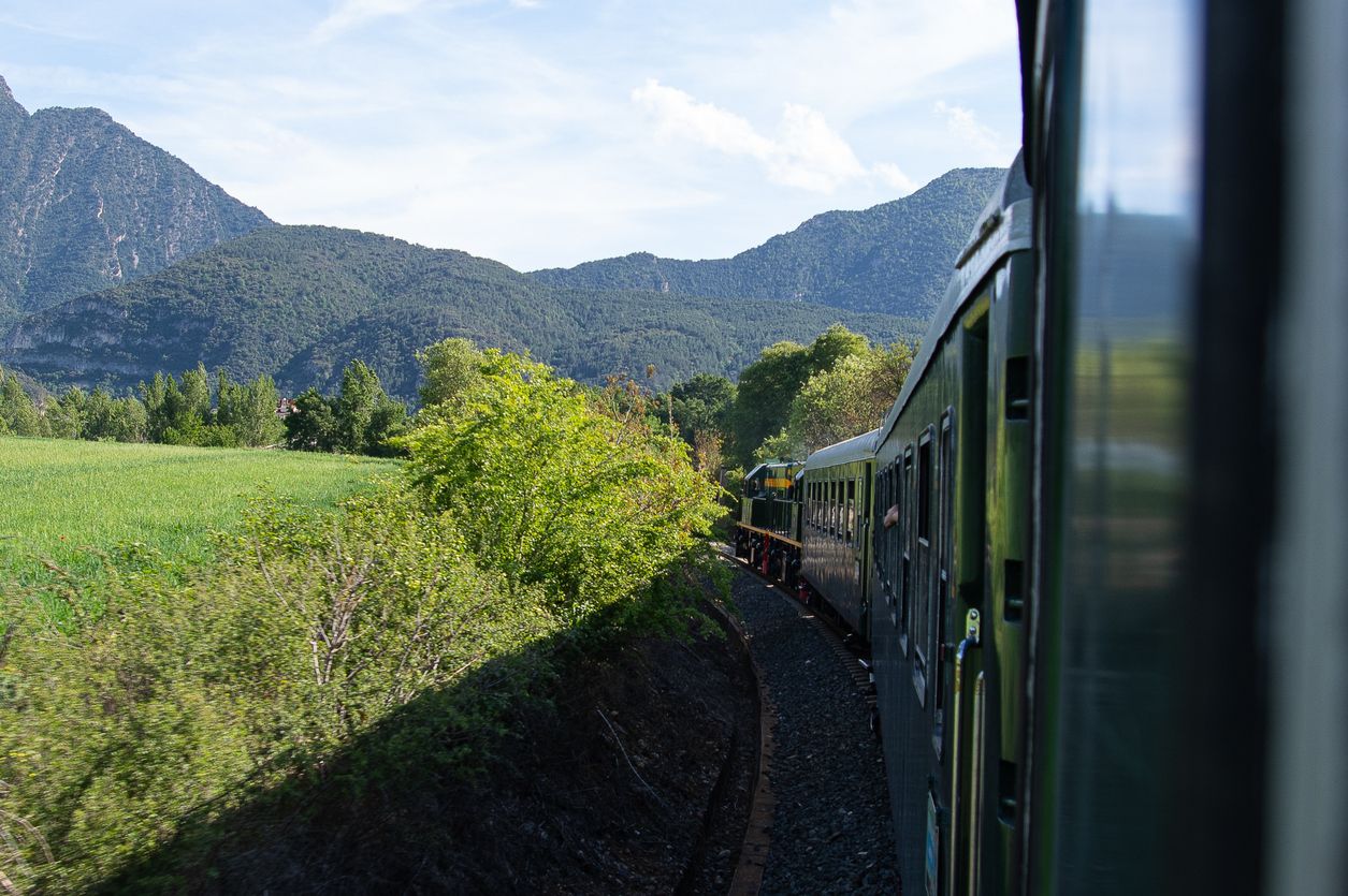 El trayecto del Tren dels Llacs en Lleida