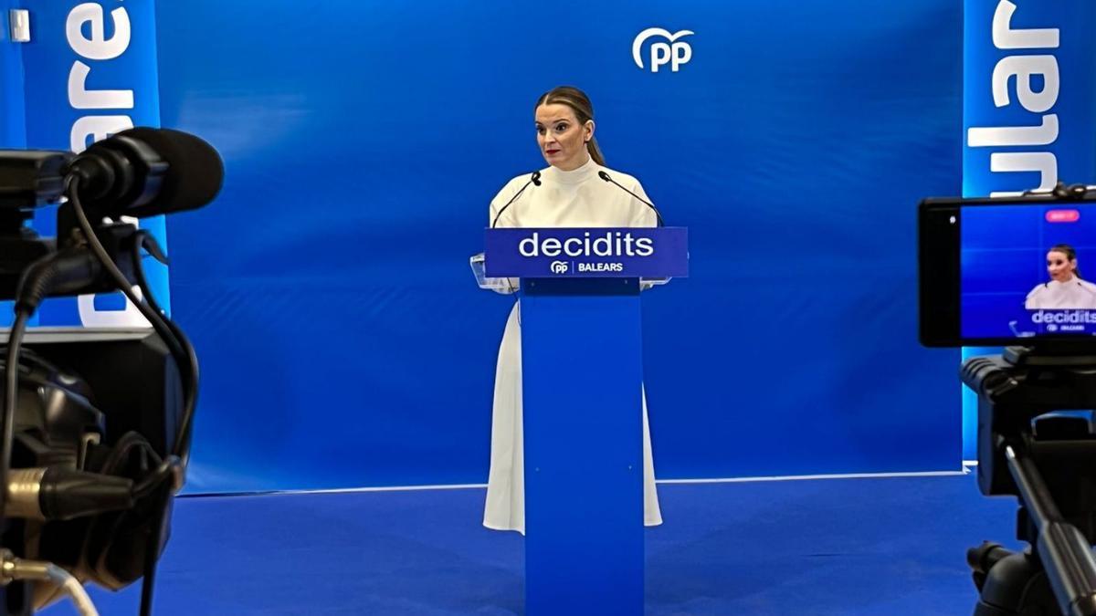 Marga Prohens, líder del PP en Baleares.