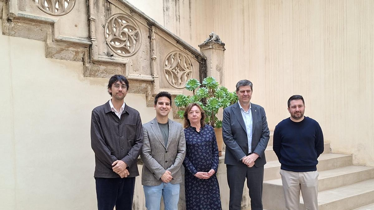Joan Pérez-Villegas, Bernat Quetglas, Sebastiana Sabater, Jaume Bauzá y Llorenç Perelló.
