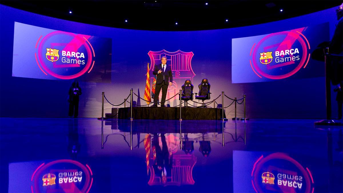 Laporta preside la puesta de largo del Barça Games