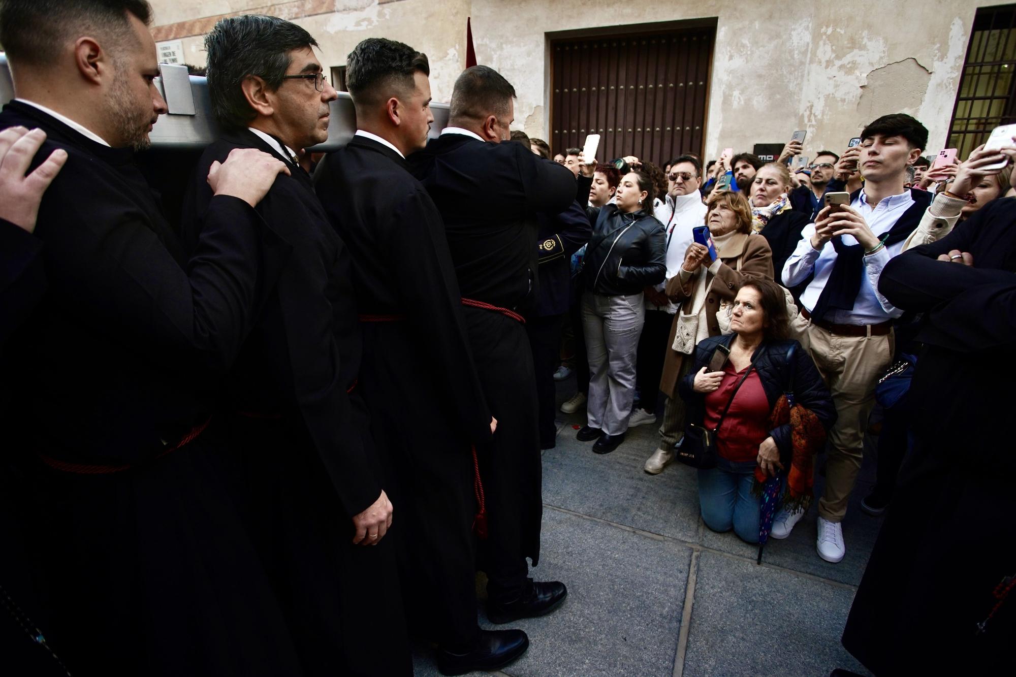 Salida procesional de la Cofradía de Las Penas, el Martes Santo de 2024.
