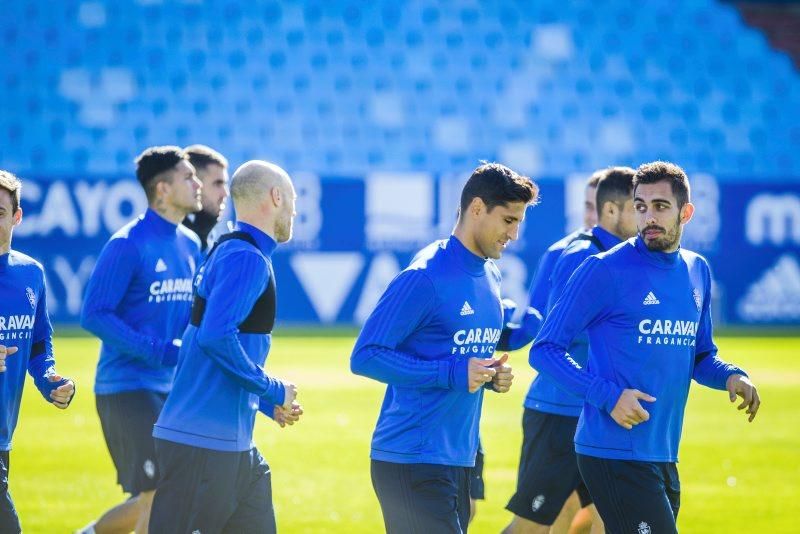 Sesión de entrenamiento del Real Zaragoza