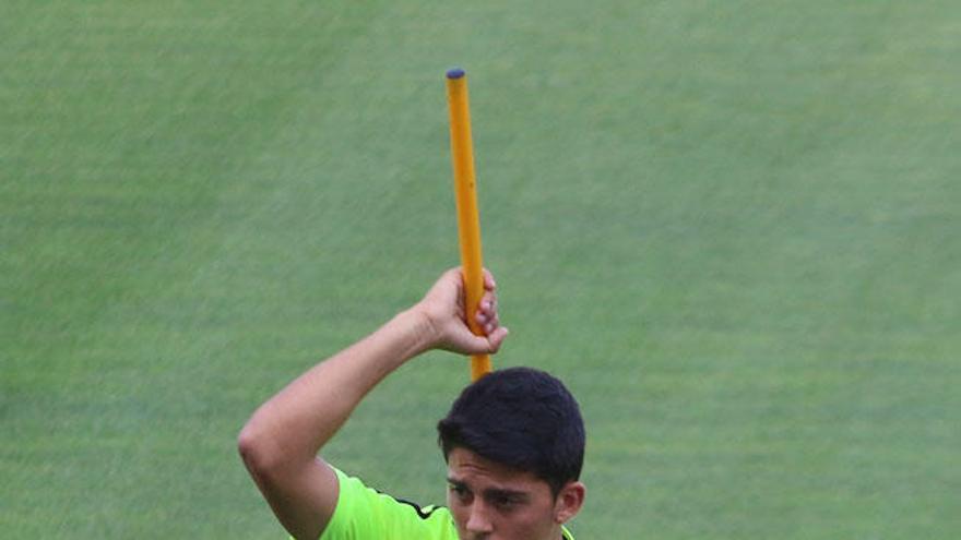 Pablo Fornals, durante un entrenamiento.