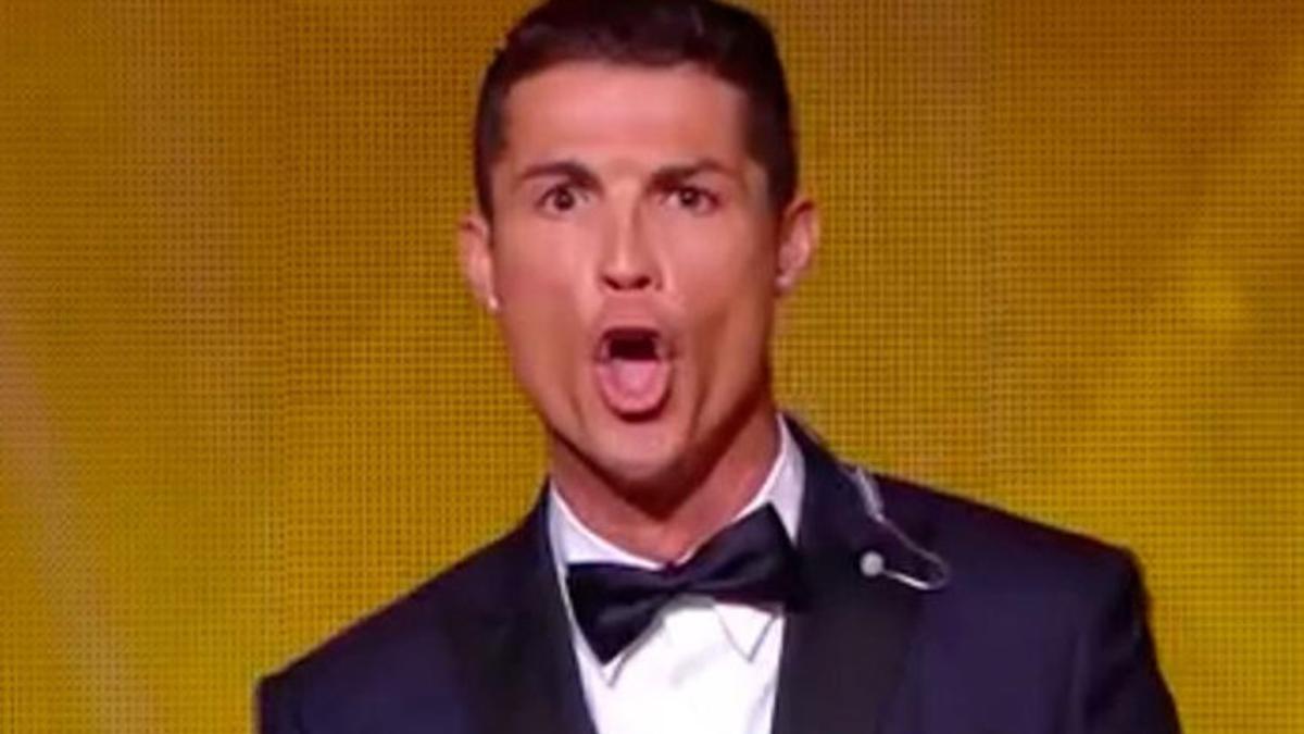 Cristiano Ronaldo sorprendió a todos con un grito muy peculiar