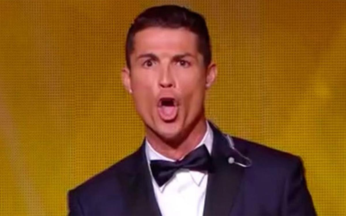 Cristiano Ronaldo sorprendió a todos con un grito muy peculiar