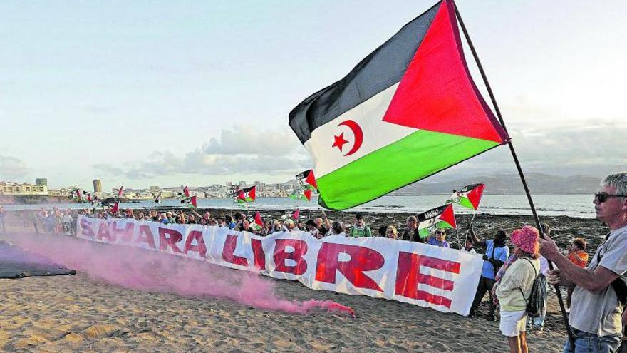 Los partidarios del Sáhara Libre reanundan la protesta en El Confital