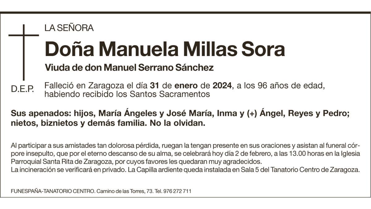 Doña Manuela Millas Sora