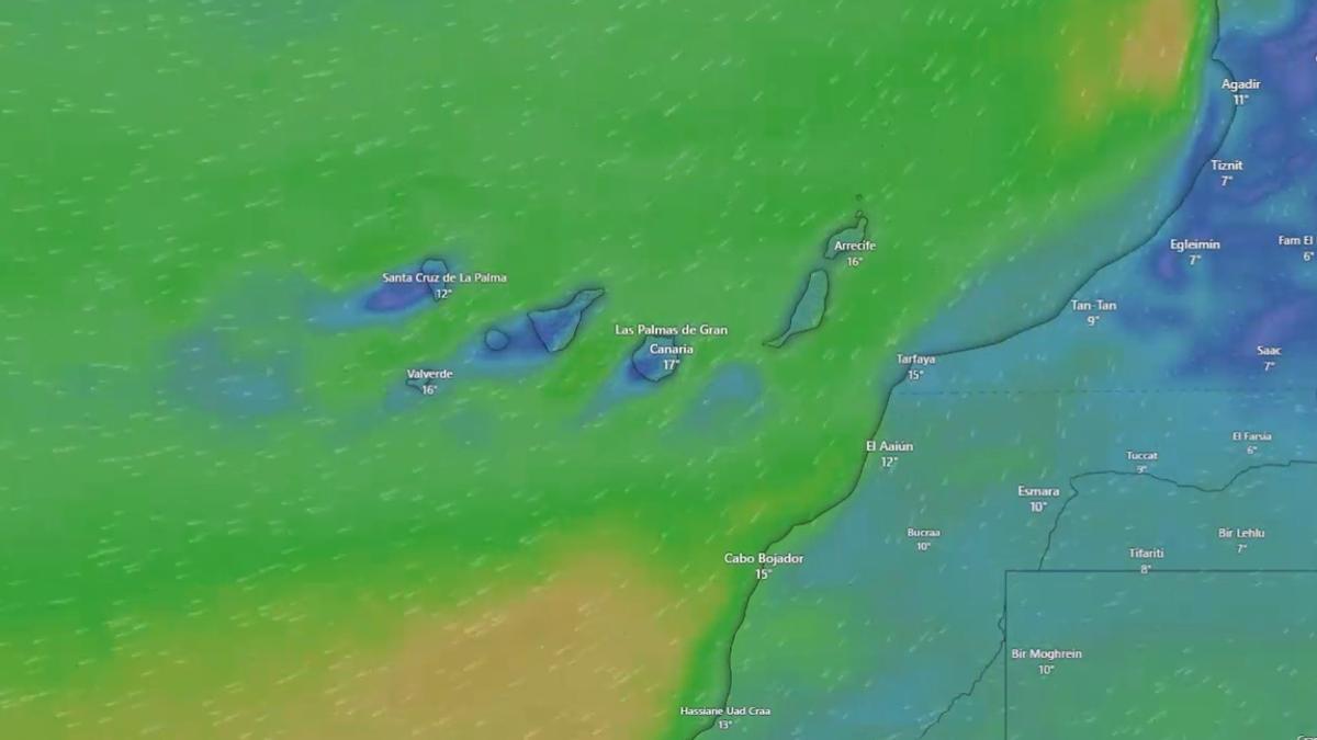 Tiempo en Canarias (del 7 al 11 de enero)