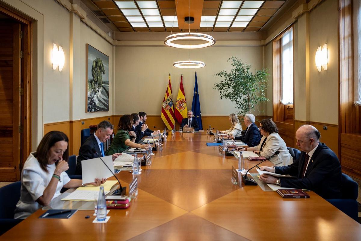 Primer Consejo de Gobierno del nuevo Ejecutivo PP-Vox, este lunes.