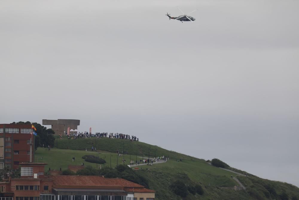 Ensayos para el festival aéreo de Gijón