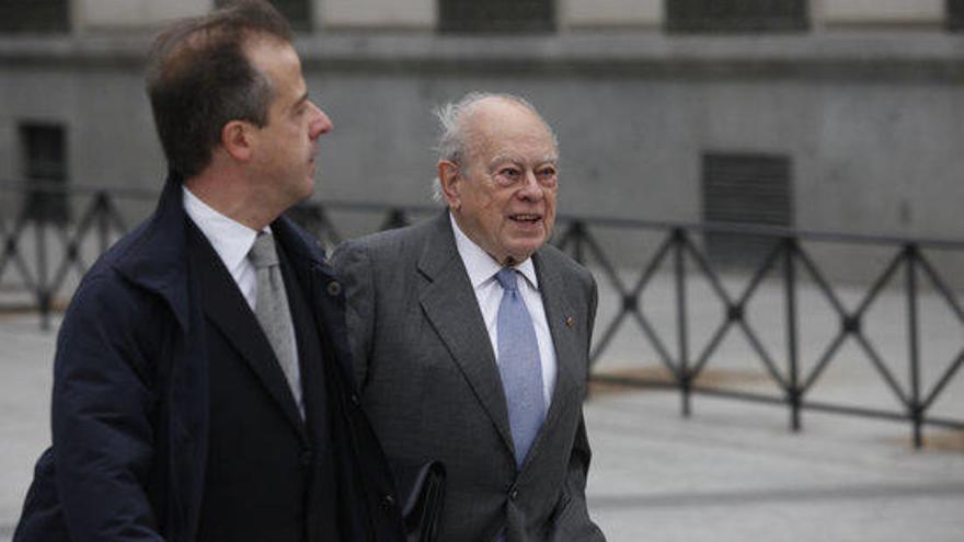 Jordi Pujol, arribant a l&#039;Audiència Nacional