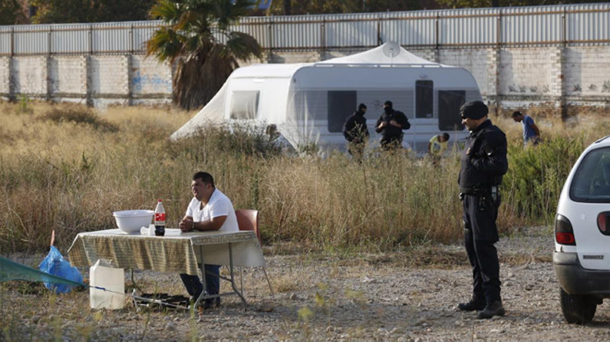 Desalojo campamento en Sant Adrià