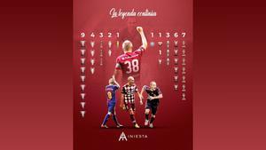 Los 38 títulos de Andrés Iniesta
