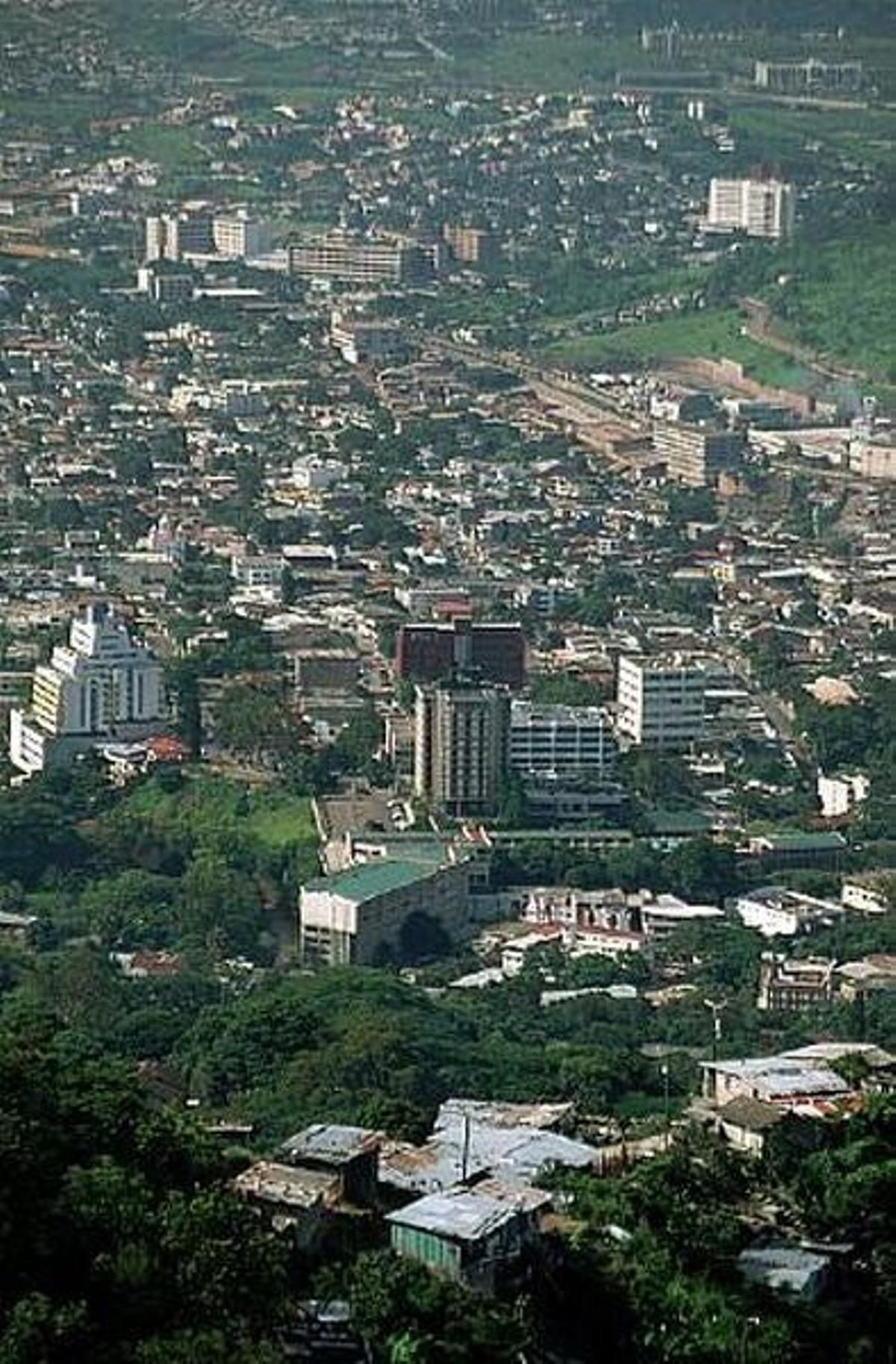 Vistas de la capital de Honduras, Tegucigalpa.