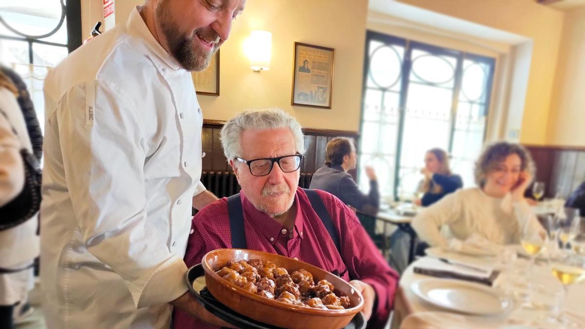 Marc Maulini y Pep Salsetes en el restaurante Els Pescadors.