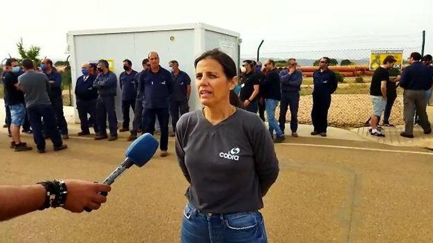 Paola Álvarez, presidenta del comité de empresa, ayer.