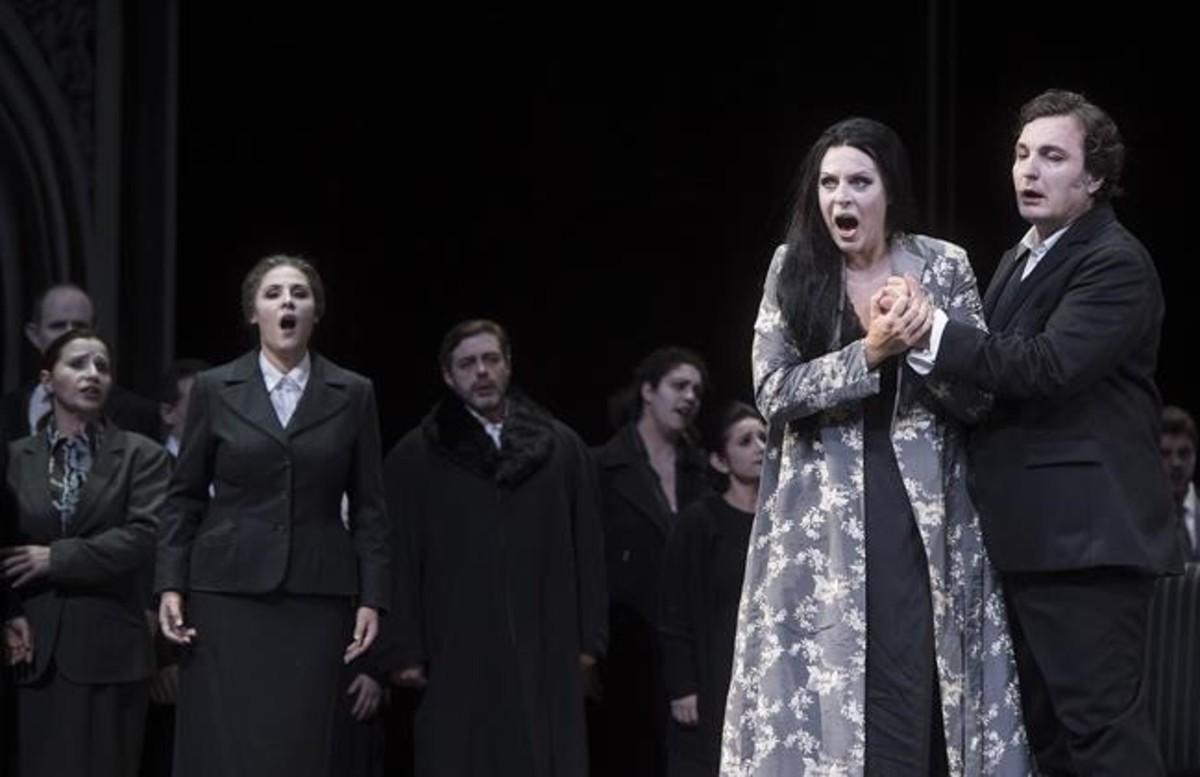 Ensayo de la ópera Macbeth de Verdi en el Liceu.