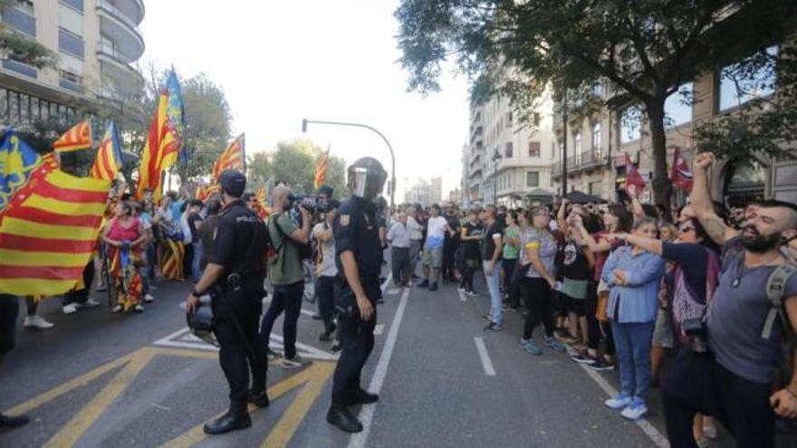 La manifestación del 9 d'Octubre en València