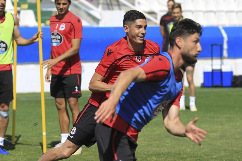 El Dépor prepara en Benidorm el partido del Elche