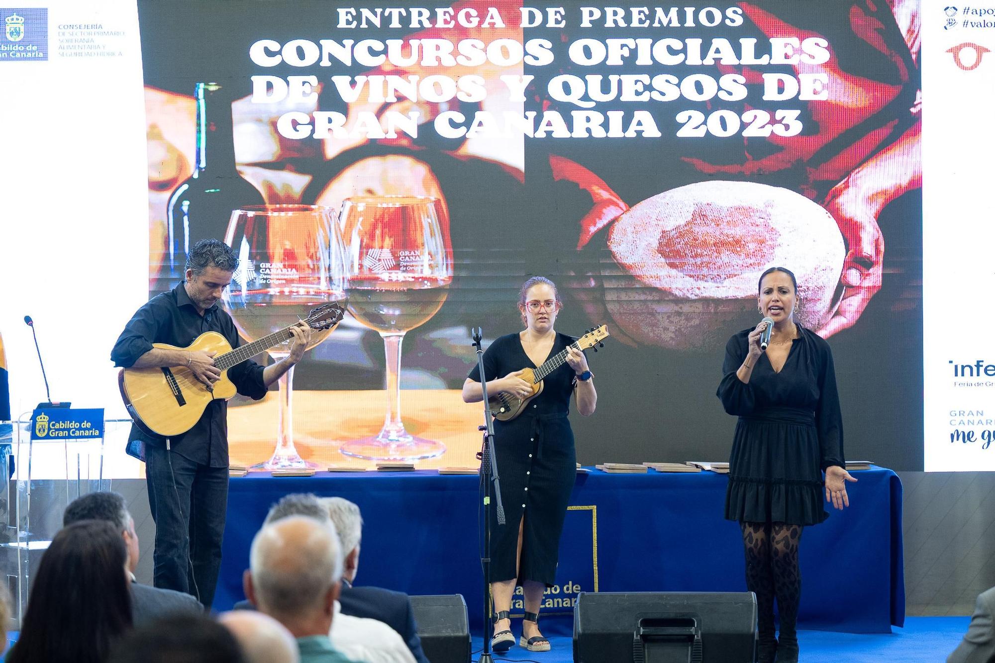 Entrega de premios de los concursos oficiales de queso y vino de 2023