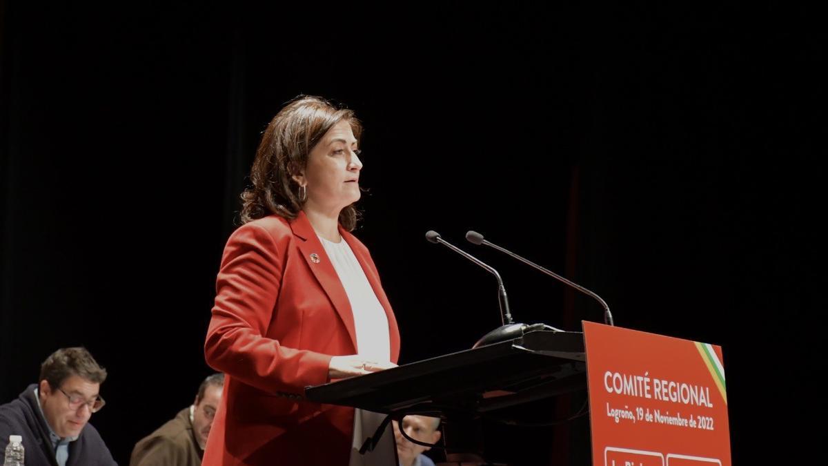 La secretaria general del PSOE de La Rioja, Concha Andreu