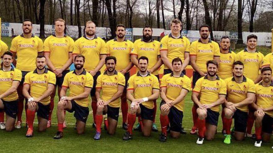 La selección española subcampeona de Europa.