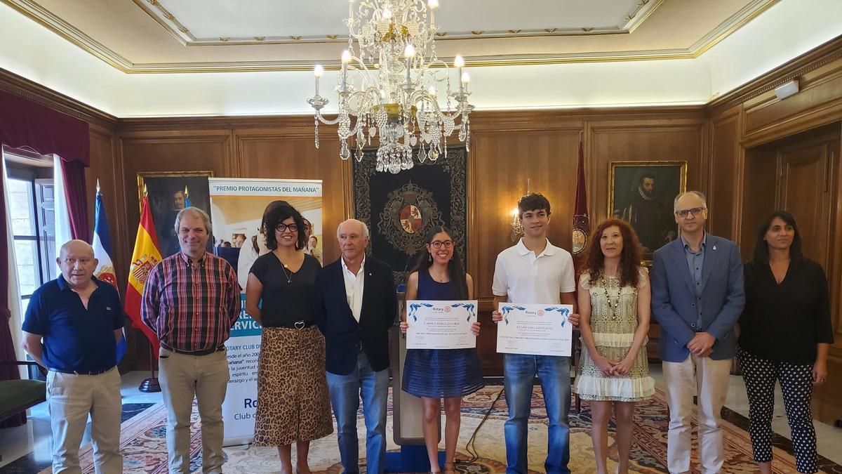 La entrega de premios celebrada este viernes en el Ayuntamiento.