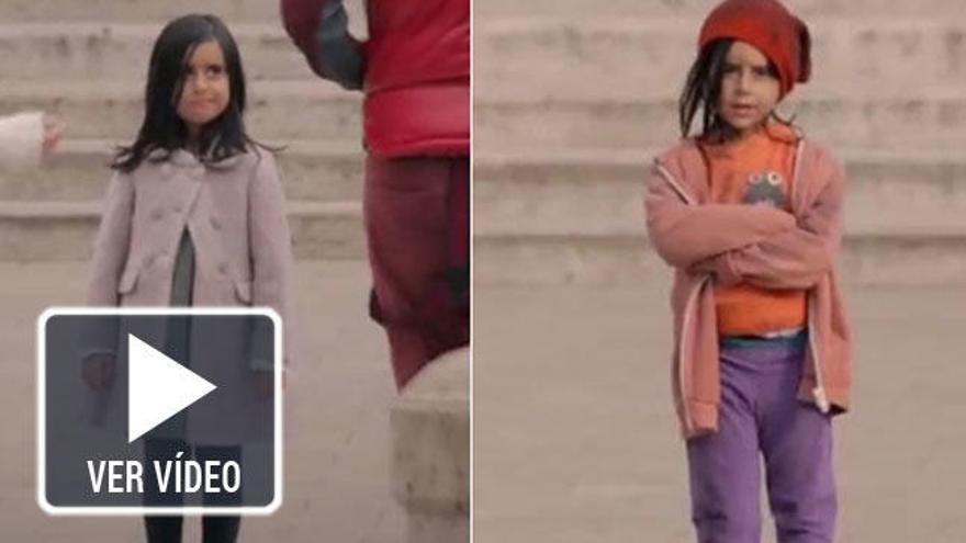 Anano, de 6 años, es la protagonista del vídeo.