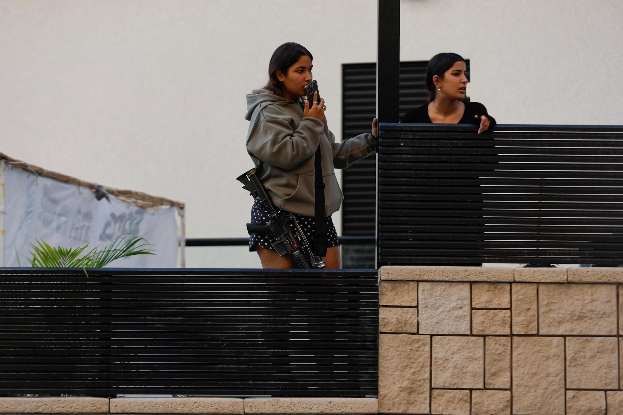 Ataque procedente de la Franja de Gaza en Ashkelon, Israel.