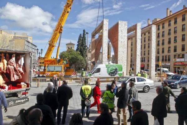 Fotogalería: Retirada de los arcos de las Murallas