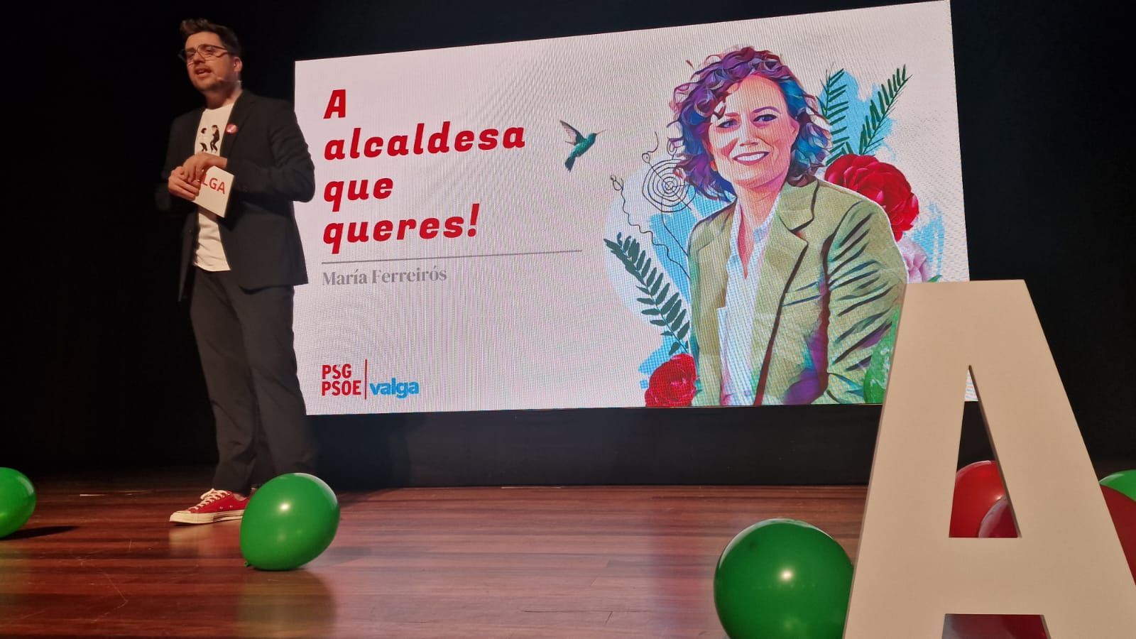 Así fue la presentación de María Ferreirós y su candidatura.