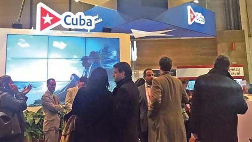 El stand de Cuba en Fitur, ayer.