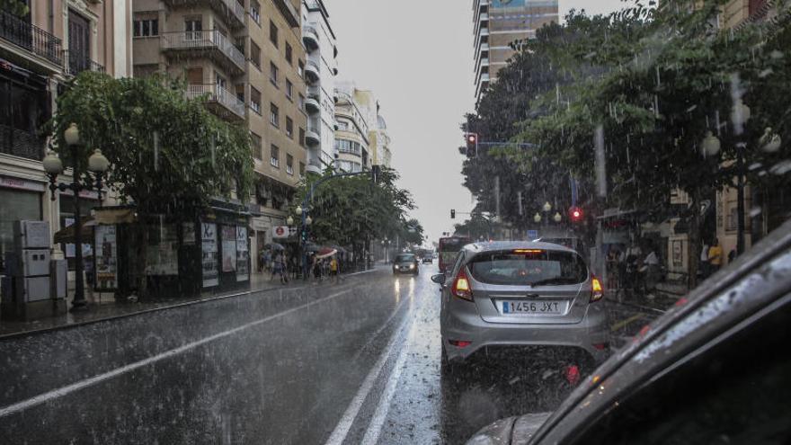 Imagen de la última lluvia caída en Alicante