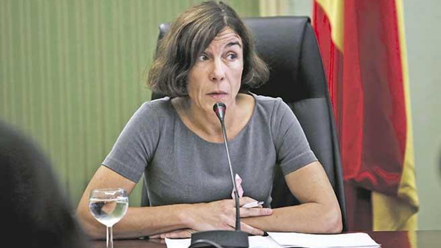 La directora general de Turismo, Pilar Carbonell, ayer en su comparecencia en el Parlament.